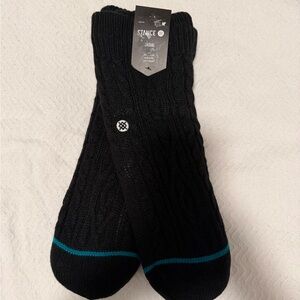 NWT STANCE CASUAL SOCKS POLY BLEND CREW HEIGHT HEAVY CUSHION SIZE M